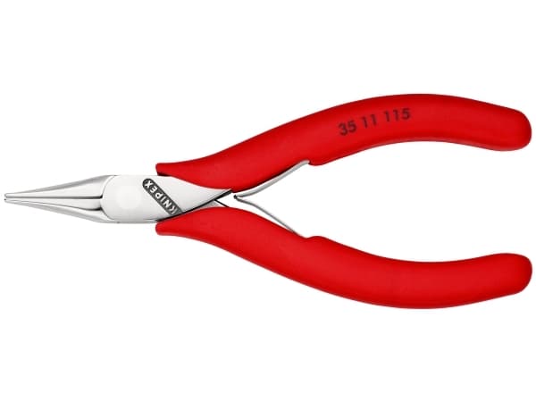 Knipex 35 11 115, Nesetang, 4 mm, 2,25 cm, Stål, Plast, Rød