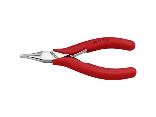 Knipex 35 11 115, Nesetang, 4 mm, 2,25 cm, Stål, Plast, Rød