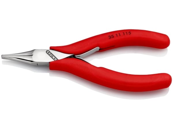 Knipex 35 11 115, Nesetang, 4 mm, 2,25 cm, Stål, Plast, Rød