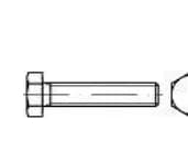 TOOLCRAFT 128598 Sekskantsskrue M20 50 mm Udvendig sekskant DIN 933 Stål 25 stk
