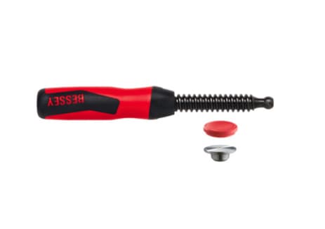 BESSEY 3101182, Håndgrep til håndverktøy, Plast, Stål, Sort, Rød, TG / GZ / GMZ with throat depth 100 mm