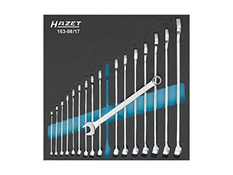 HAZET 163-98/17, Ruostumaton teräs, 17 kpl