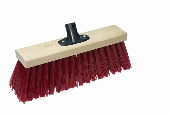VIKAN Gatuborste med gänga för handtag, 380 mm, Medium, Trä. Gatuborste med PVC-borstar. Tar effektivt bort smuts och snö. Levereras med uttag