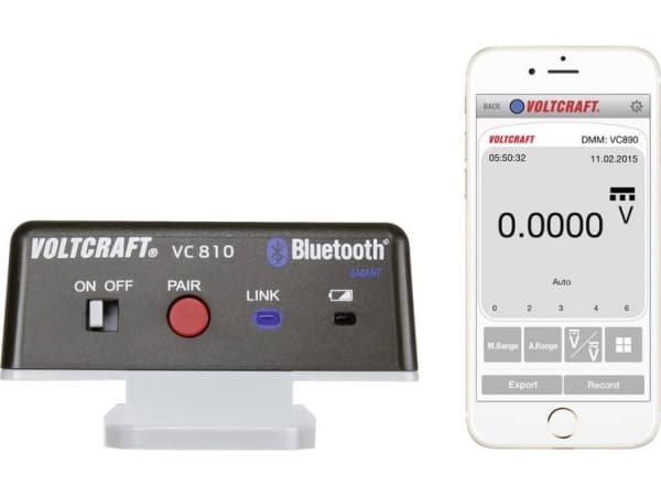 VOLTCRAFT VC810 VC810 Bluetooth®-sovitin VC810 1 kpl