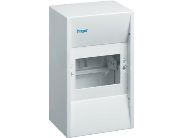 HAGER Mini cover GD104E 4 modulermed PE-klämmorHögstaBxD: 180 x 110 x 82 mmIP 30