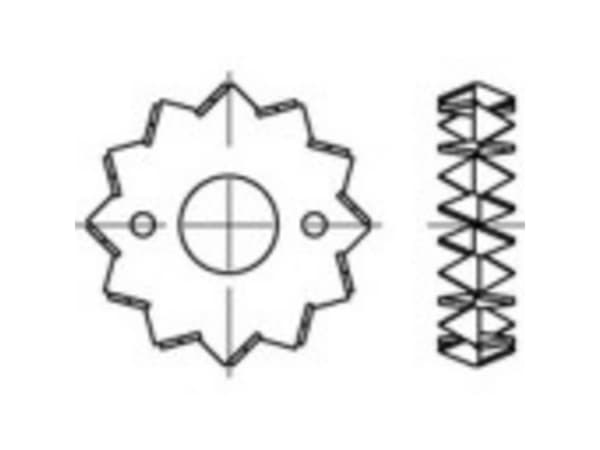 TOOLCRAFT Stålplatta varmförzinkad 135730 100 st