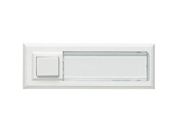 Grothe 51015 Ringeklokke med navneskilt Enkel Hvid 12 V/1,5 A