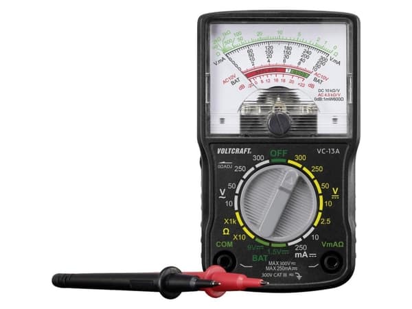 VOLTCRAFT VC-13A Hånd-multimeter Analog CAT III 300 V