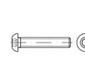 TOOLCRAFT 148090 Linseskruer M5 16 mm Indvendig sekskant Stål 500 stk