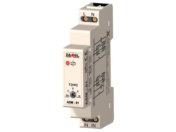 Zamel automatic staircase 16A 48mA 1NO 230V AC ASM-01