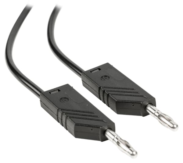 SKS Hirschmann CO MLN 50/1 Prøveledning Lamelstik 4 mm Lamelstik 4 mm 0.50 m Sort 1 stk