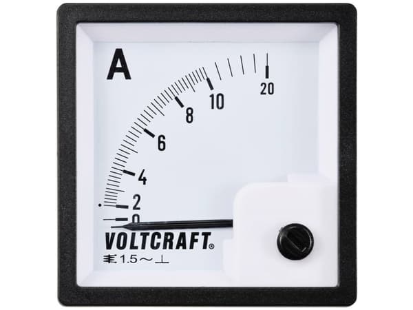 VOLTCRAFT AM-72X72/10A Analog installationsmätare AM-72X72/10A 10 A mjukt järn