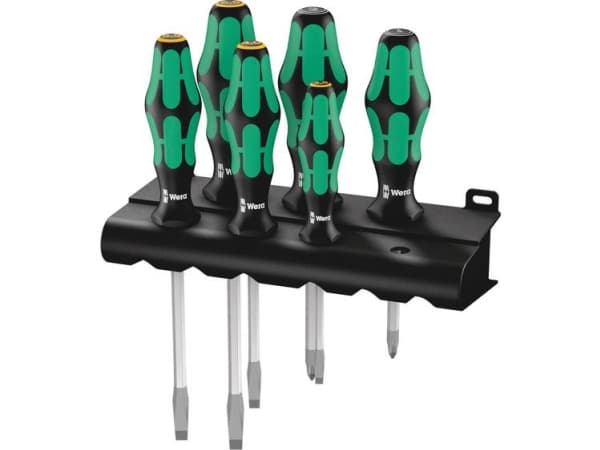 Wera Kraftform Plus - Series 300 - Skruvmejseluppsättning - 6 delar - i rack
