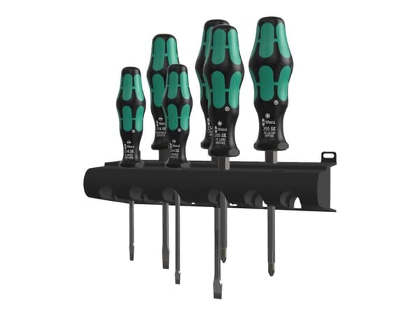 Wera Kraftform Plus - Skrutrekkersett - 6 stk - i stativ
