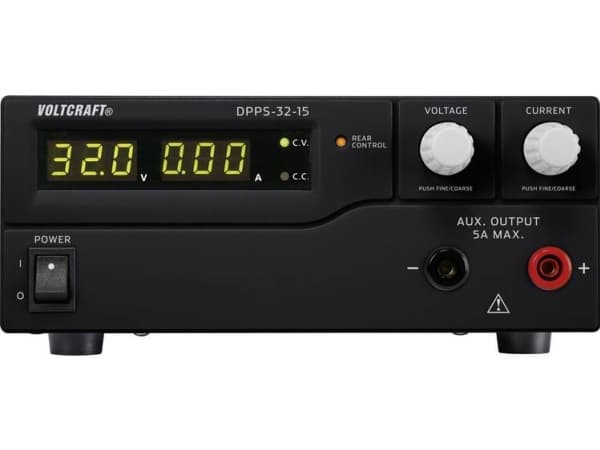 VOLTCRAFT Laboratorioteholähde, säädettävä DPPS-32-15 1 - 32 V/DC 0 - 15 A 480 W USB ohjelmoitavissa Lähtöjen lukumäärä 1 x (DPPS-32-15)