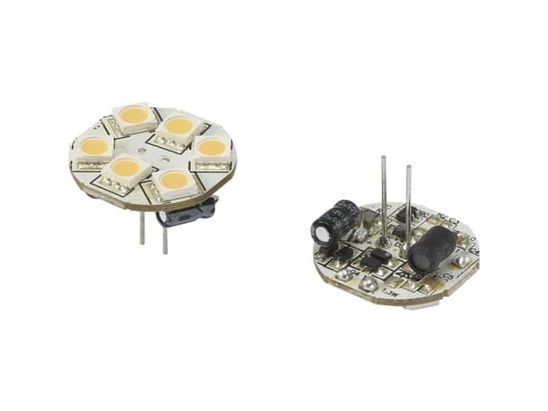 Renkforce Renkforce LED (RGB) Energiklasse A (A++ - E) G4 Stiftform 1.2 W = 10 W Varmhvid (Ø x L) 23 mm x 23 mm 1 stk