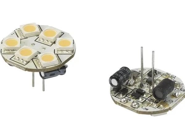 Renkforce Renkforce LED (RGB) Energiklasse A (A++ - E) G4 Stiftform 1.2 W = 10 W Varmhvid (Ø x L) 23 mm x 23 mm 1 stk