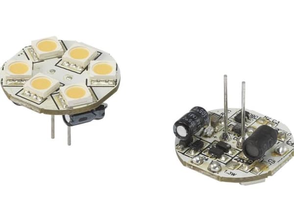 Renkforce Renkforce LED (RGB) Energiklasse A (A++ - E) G4 Stiftform 1.2 W = 10 W Varmhvid (Ø x L) 23 mm x 23 mm 1 stk