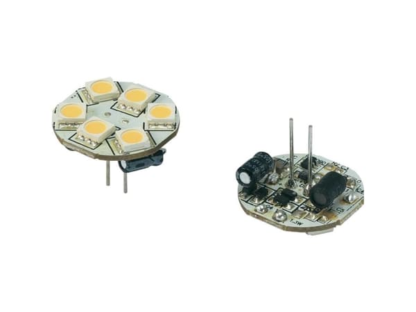 Renkforce Renkforce LED (RGB) Energiklasse A (A++ - E) G4 Stiftform 1.2 W = 10 W Varmhvid (Ø x L) 23 mm x 23 mm 1 stk