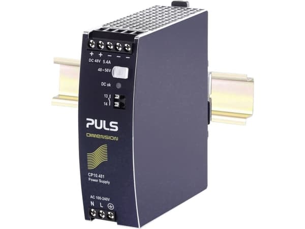 PULS CP10.481 Strømforsyning til DIN-skinne (DIN-kisko) 48 V/DC 5,4 A 259 W Antal udgange:1 x Indhold 1 stk