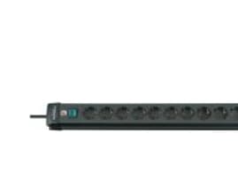 brennenstuhl Premium-Line - Flerkoplingslist - utgangskontakter: 10 - 3 m kabel - svart