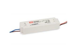 MEAN WELL LPV-60-24, 60 W, 90 - 264 V, 47 - 63 Hz, 2,5 A, aktiivinen, 50 ms