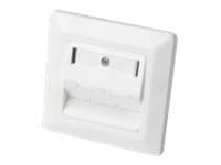 Digitus - Etulevy - RJ-45 X 3 - RAL 9010 Valkoinen