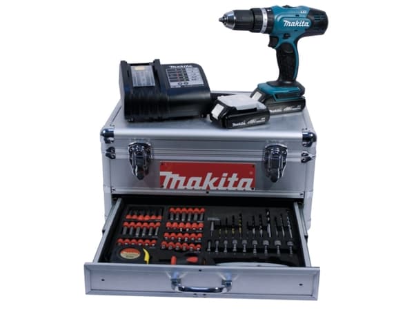Makita Skruemaskine Batteridrevet 18V DHP453SYEX - inkl lader og batteri samt kasse
