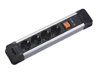 Bachmann CONNECTUS, 2 m, Musta, Harmaa, 9 AC-pistorasia(a), 3680 W, 16 A, 72 mm