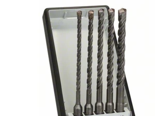 Bosch Robust Line SDS-plus-5 - Borsett - 5 deler - 6 mm, 7 mm, 8 mm, 10 mm, 5.5 mm - SDS-plus - lengde: 165 mm