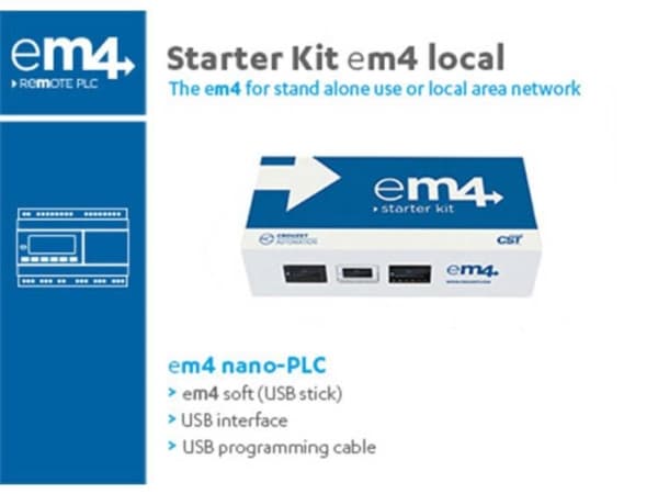 Crouzet 88981106 EM4 lokalt PLC-startpaket 24 V/DC