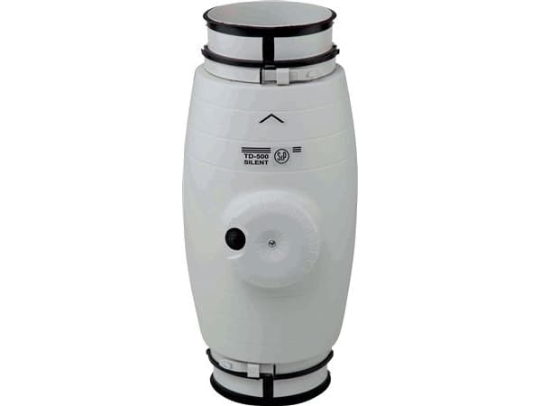 THERMEX kanavapuhallin TD 350/125 Silent Scandic, ø125mm. Ilmavirta 380/280 m³/h 0 Pa:ssa, energiankulutus 19-20 W, äänenpaine 22-30 dB(A) 3 m.