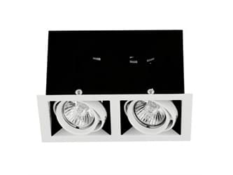Aurora Enlite EN-MGU102MW - GU10 - Spot - Adjustable - Matt White - Double - 50W - 240V - (Without Bulk)