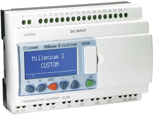 Crouzet 88974162 Millenium 3 Smart XD26 S PLC-kontrollmodul 24 V/DC