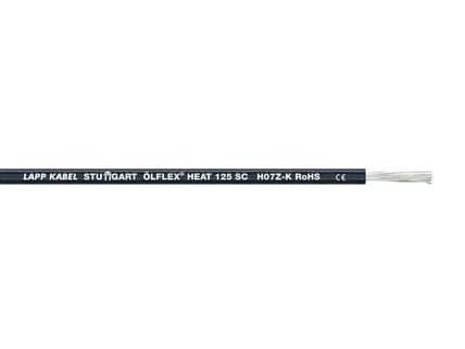 Lapp ÖLFLEX HEAT 125 SC, Svart, Polyolefin, 4,8 kg/km, 8 kg/km, 4000 V, 0,5 mm ²