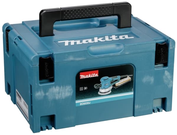 Makita BO6030J, Disk-slipemaskin, Sort, Blå, Aluminium, 4000, 8000, 10000, 20000, 3 mm