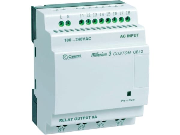 Crouzet 88970021 Millenium 3 CB12 R PLC-styringsmoduuli 24 V/DC