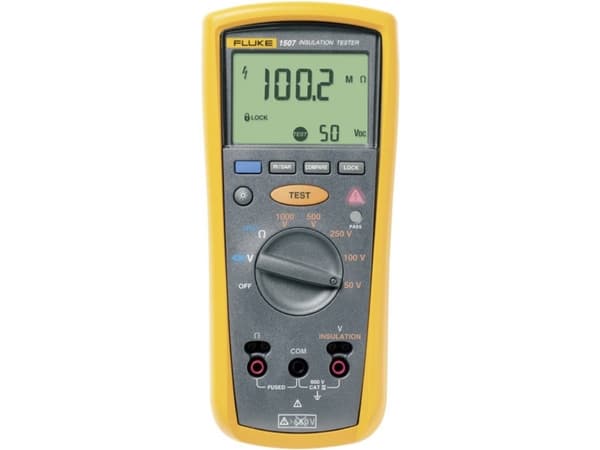 Fluke 1507 Isolationsmåler 50 V, 100 V, 250 V, 500 V, 1000 V 10 GΩ