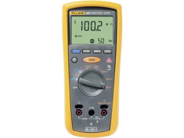 Fluke 1507 Isolationsmåler 50 V, 100 V, 250 V, 500 V, 1000 V 10 GΩ
