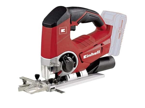 Einhell TE-JS 18 Li - Solo, Svart, Röd, Rostfritt stål, 45°, 8 cm, 1 cm, Batteri, 18 V - SOLO
