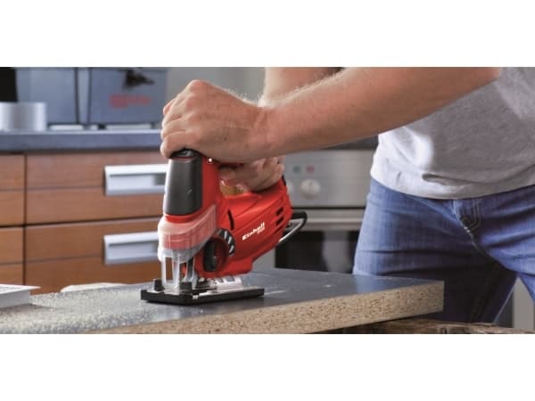 Einhell TE-JS 18 Li - Solo, Svart, Röd, Rostfritt stål, 45°, 8 cm, 1 cm, Batteri, 18 V - SOLO