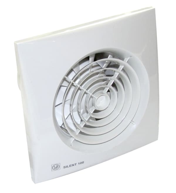 THERMEX Ventilator Silent 100 CZ Scandic, standardmodel. Luftmængde 95 m³/h.