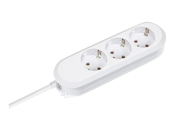 Bachmann SMART - Effektband - AC 250 V - utgångskontakter: 3 - 1.4 m sladd - Tyskland - vit