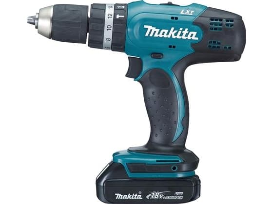 MAKITA Slagboremaskine 18V LI-ION DHP453RYJ. Leveres med lynlader, 2 stk. 1,5Ah batterier og MAKPAC kuffert