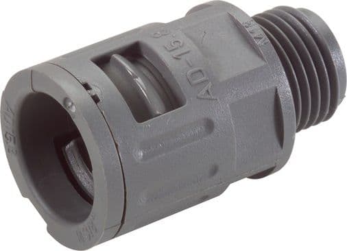 LAPP 55501070 SILVYN® KLICK-GM 32x1.5 Slangeforskruning Grå (RAL 7001) M32 29 mm Lige 1 stk LAPP 55501070 SILVYN® KLICK-GM 32x1.5 Slangeforskruning G