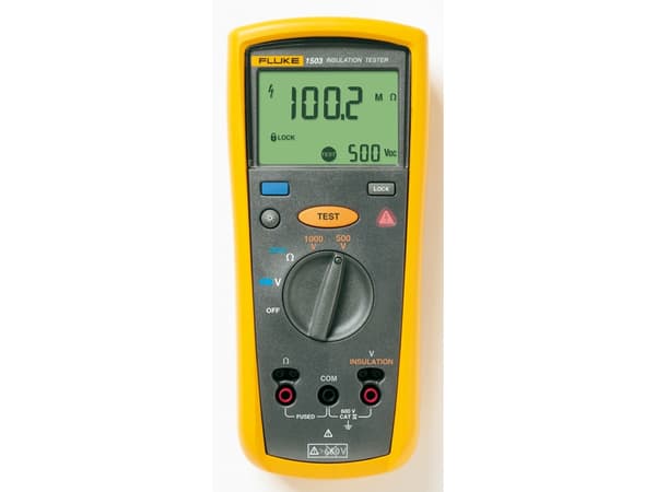 Fluke 1503 eristystesteri 500 V, 1000 V 2 GΩ