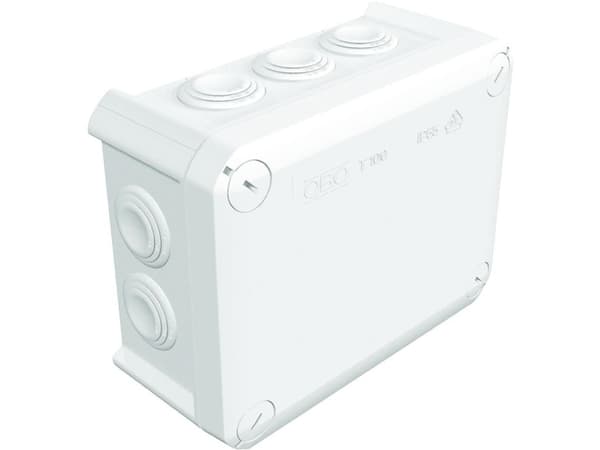 OBO Forgeningsdåse T10010 stk M25 membraner151x117 mm, hvid halogenfri
