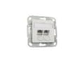 Pikkukuva 1 / 5: METZ CONNECT 1307381102-I, RJ-45, 6a, -40 - 70 °C, Valkoinen, Alumiini, Muovi, 50 V