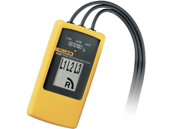 Fluke Indikator for faserotasjon, 700 V, Svart, Gult, 15 - 400 Hz, IP40, 0 - 40 °C, 61 mm