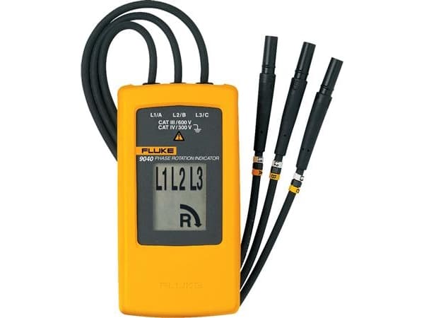 Fluke Indikator for faserotasjon, 700 V, Svart, Gult, 15 - 400 Hz, IP40, 0 - 40 °C, 61 mm